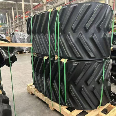 Cuadro de tractor agrícola IH STX Cuadrático de flujo axial Combinación de vía de goma de 30 "36" de ancho
