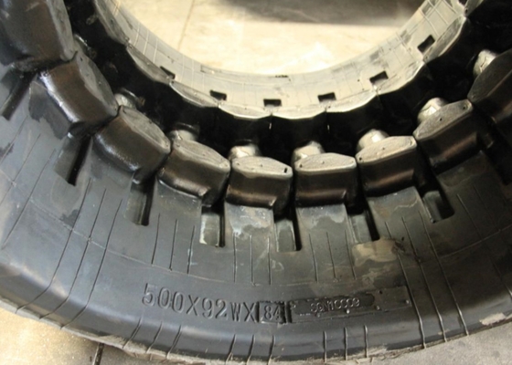 Pistas de goma 500m m anchas negras de la correa eslabonada para Hitachi EX120
