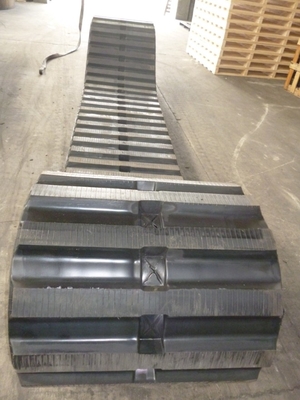 700x125x78 OEM Menos daños en el suelo Large Dumper LD700 Pistas de caucho