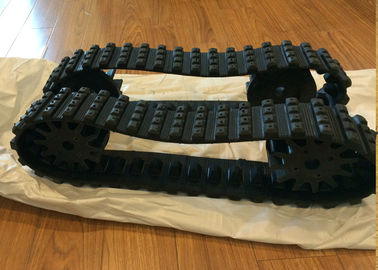 Pequeñas pistas materiales de goma del tanque, 50 pistas de Caterpillar del vínculo para los robots