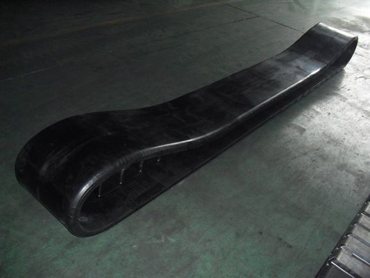 470x152.4x56 Patrón liso o grabado PF6110 Pistas de caucho Partes de pavimentador de asfalto con 52 enlaces