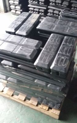 Calzado para excavadoras de caucho con perno de caucho de 450 mm
