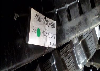 pistas de goma del negro del reemplazo de 300x53x80K Kubota para la mini maquinaria de construcción