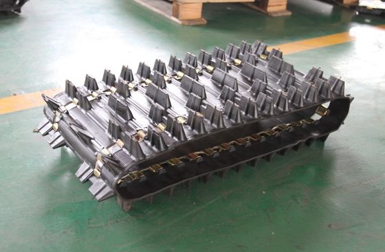500x50.5x56/380x50.5x45/254x64x27 Cadena de goma para motos de nieve, quitanieves y motos de nieve