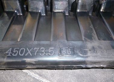Tamaño de las vías de caucho 450x73,5x80