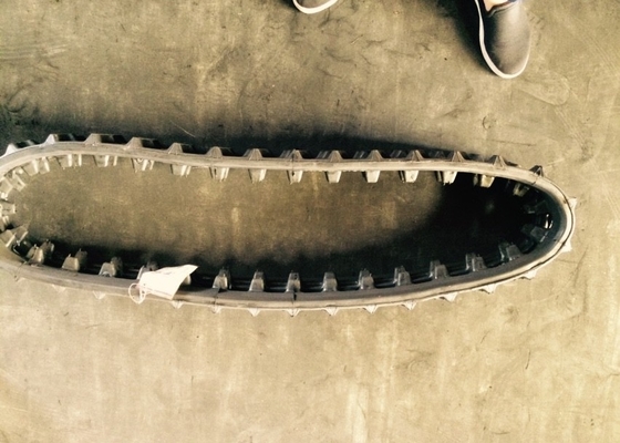 Anchura de PC02 Mini Excavator Rubber Track Lightweight Mechnical 150m m
