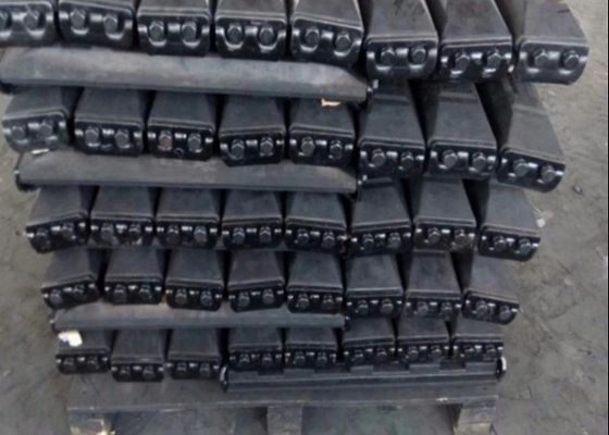 Pads de caucho para excavadoras Asfalto Pavimentadores Máquinas de construcción